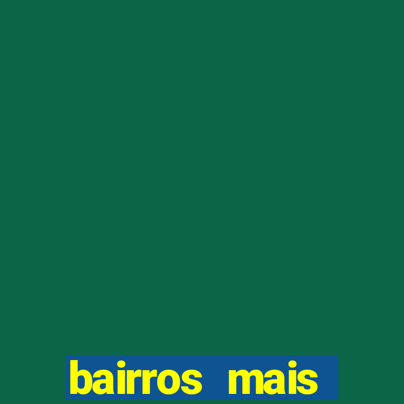 bairros mais perigosos de bh